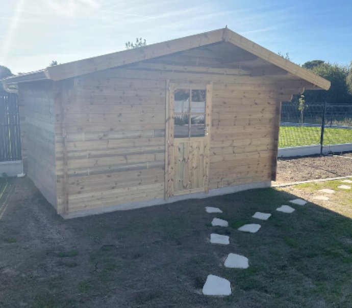Abri de jardin en bois 2 pentes
